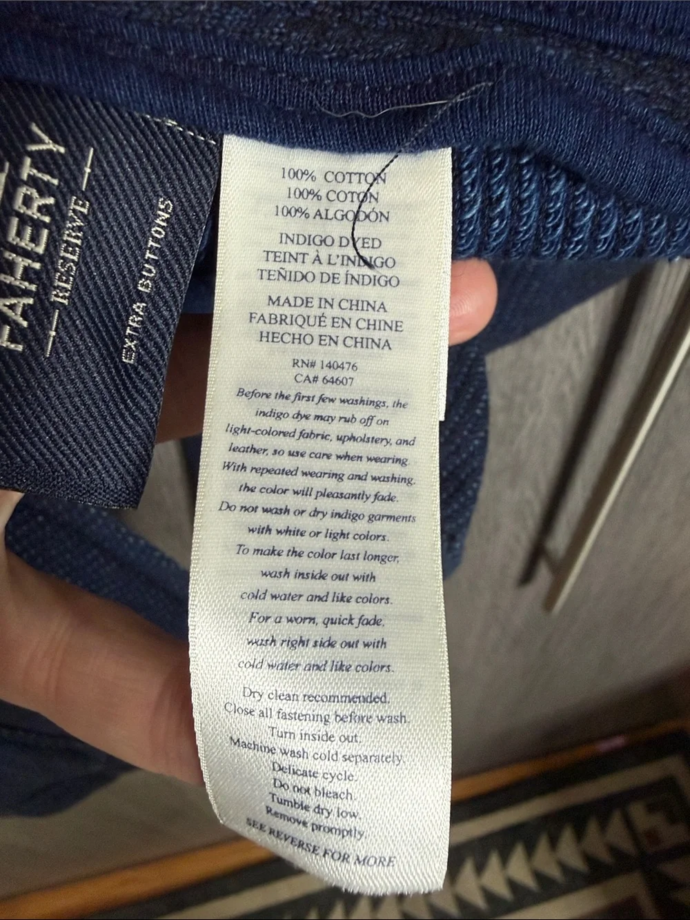 NWT Faherty Inlet Knit Blazer - Deep Navy Melange